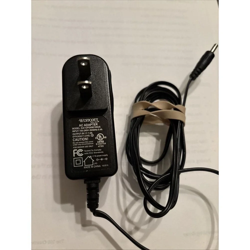 WESTCOTT AC/DC Adapter Power Supply 9V HEAVEN-H13US9VU Envizen ED8860A EF70702‎